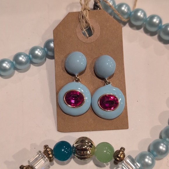 Pastel Blue Spring Jewelry Set - Picture 2 of 4